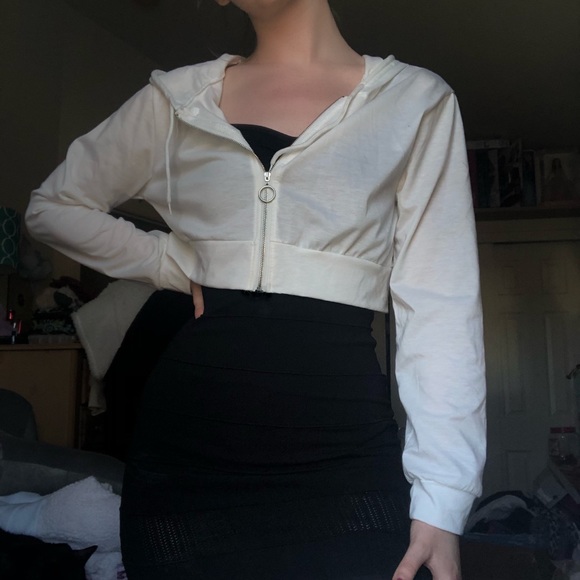 White cropped mini jacket - Picture 2 of 4